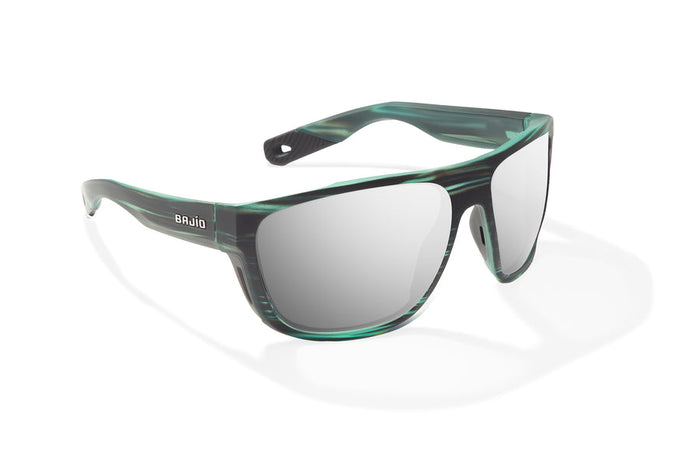 Blue Grass Matte / Silver Mirror / Glass Lenses