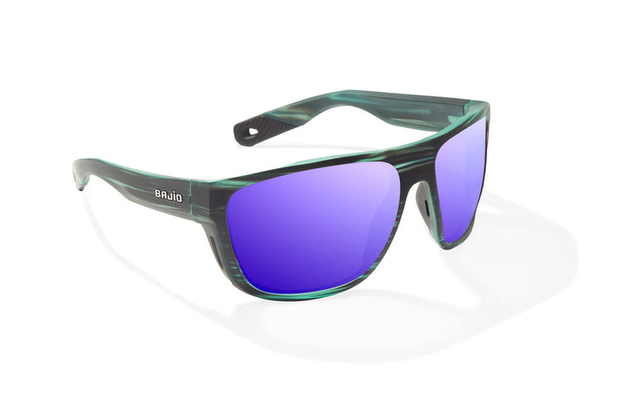 Blue Grass Matte / Violet Mirror / Glass Lenses
