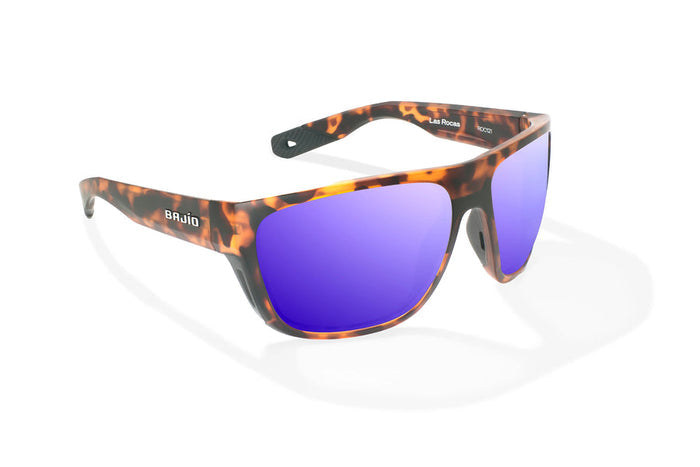 Brown Tortoise Matte / Violet Mirror / Glass Lenses