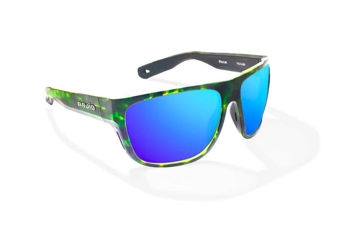 Green Tortoise Matte / Blue Mirror / Glass Lenses