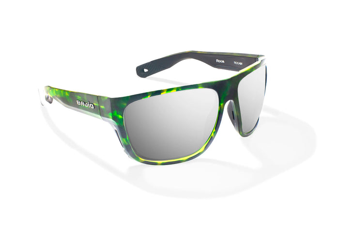 Green Tortoise Matte / Silver Mirror / Glass Lenses