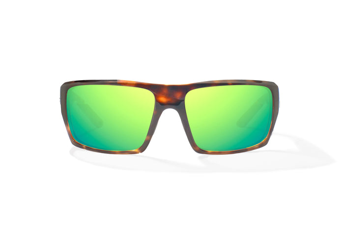 Brown Tortoise Gloss / Green Mirror / Glass Lenses