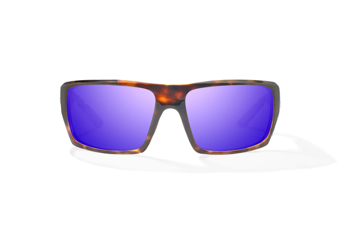 Brown Tortoise Gloss / Violet Mirror / Glass Lenses