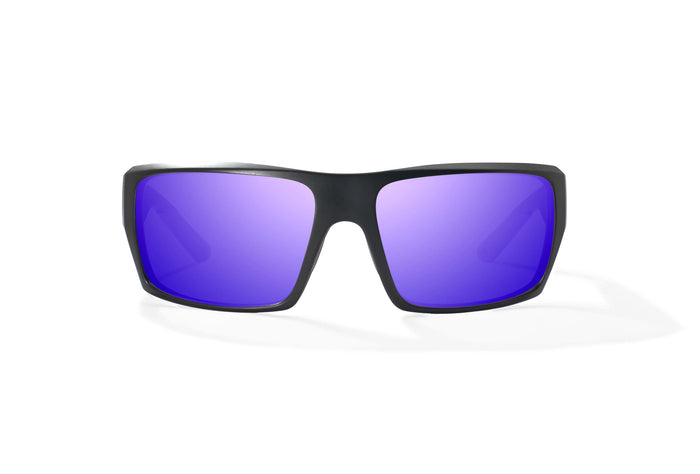 Black Matte / Violet Mirror / Glass Lenses