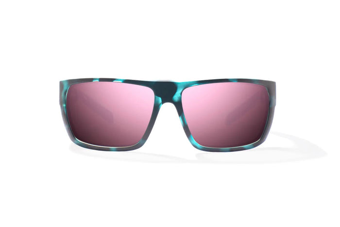 Blue Water Matte / Rose MIrror / Glass Lenses