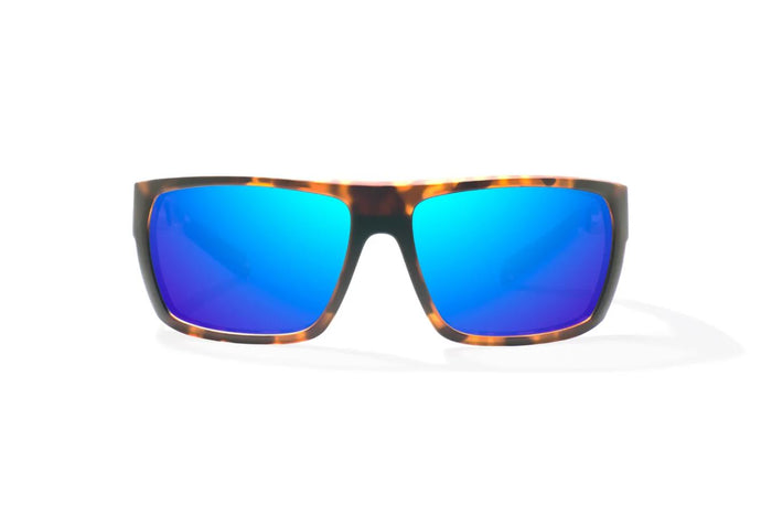 Brown Tortoise Matte / Blue Mirror / Glass Lenses