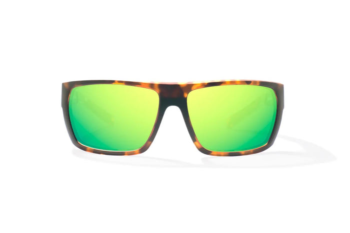 Brown Tortoise Matte / Green Mirror / Glass Lenses