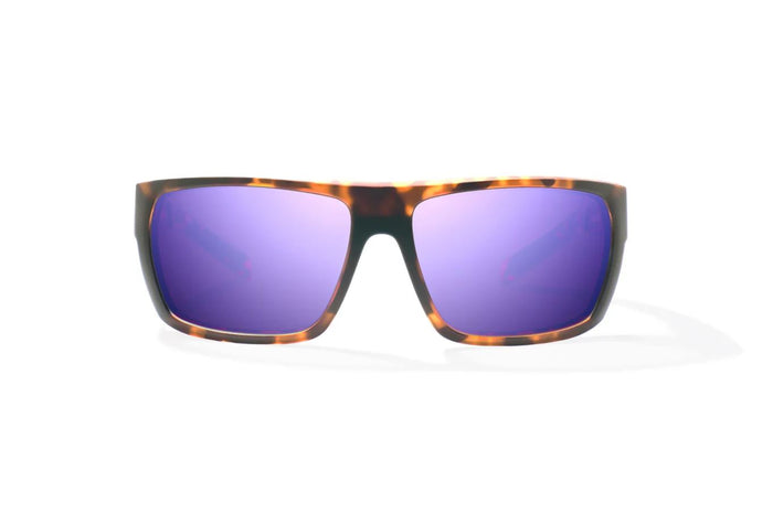 Brown Tortoise Matte / Violet Mirror / Glass Lenses