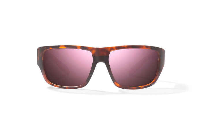 Brown Tortoise Matte / Rose MIrror / Glass Lenses