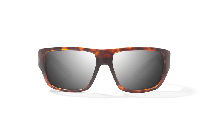 Brown Tortoise Matte / Silver Mirror / Glass Lenses