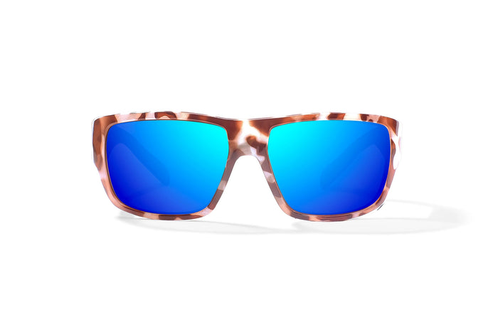 Lavender Tortoise Gloss / Blue Mirror / Glass Lenses