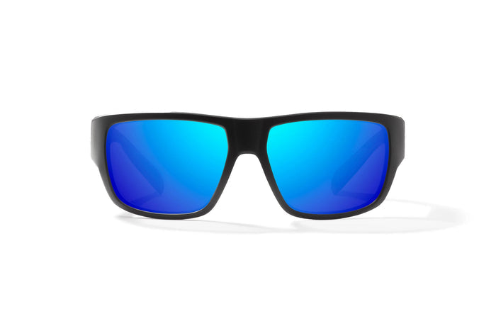 Black Matte / Blue Mirror / Glass Lenses
