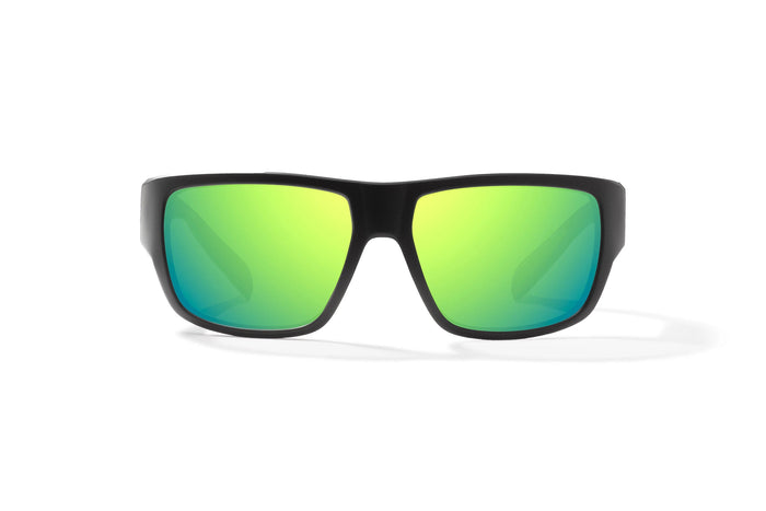 Black Matte / Green Mirror / Glass Lenses
