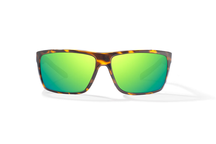 Brown Tortoise Gloss / Green Mirror / Glass Lenses