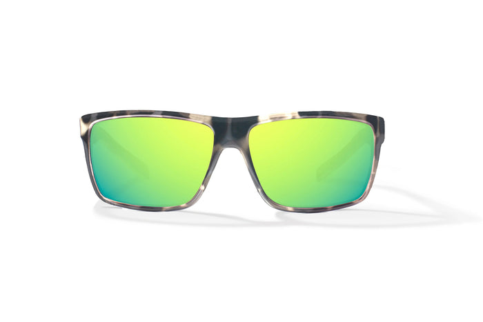 Ivory Tortoise Gloss / Green Mirror / Glass Lenses