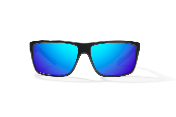 Black Gloss / Blue Mirror / Glass Lenses