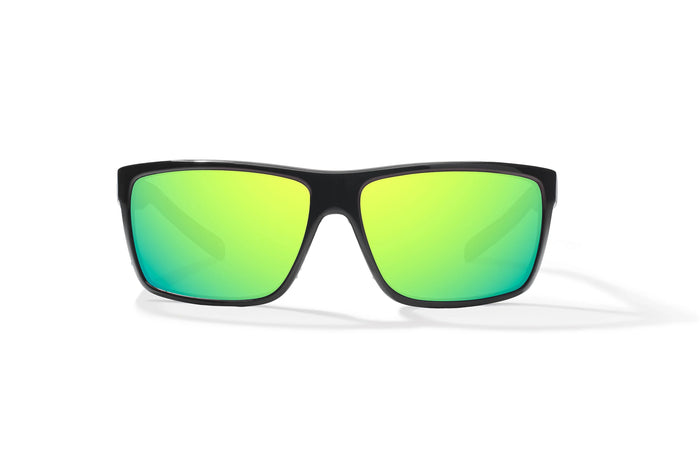 Black Gloss / Green Mirror / Glass Lenses