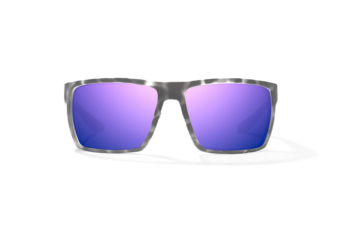 Gray Tortoise Matte / Violet Mirror / Glass Lenses