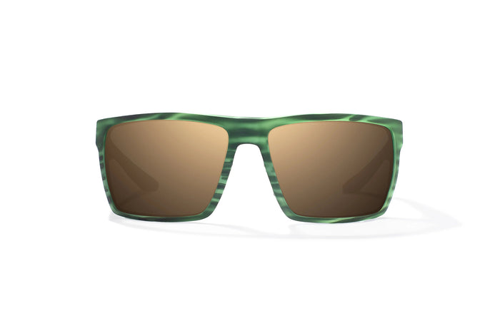 Green Stripe Matte / Copper / Glass Lenses