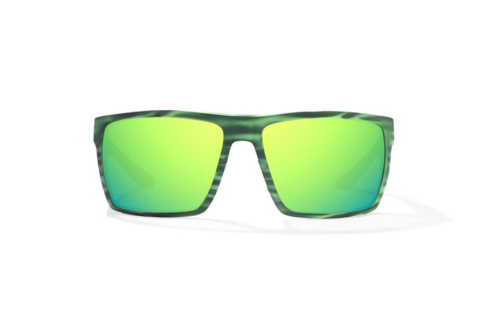 Green Stripe Matte / Green Mirror / Glass Lenses