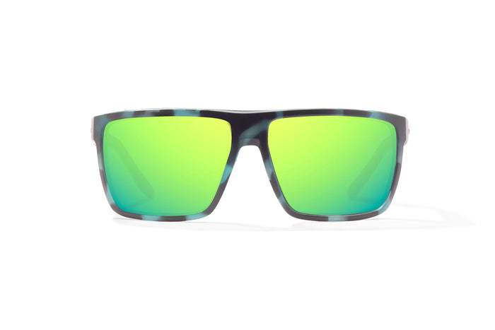 Blue Water Matte / Green Mirror / Glass Lenses