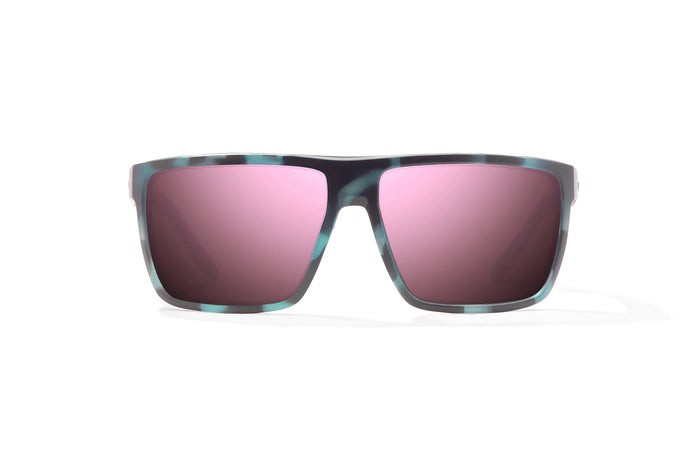 Blue Water Matte / Rose MIrror / Glass Lenses