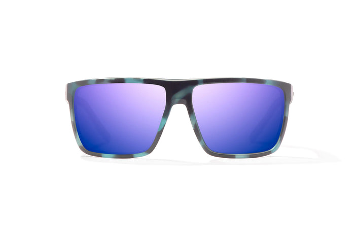 Blue Water Matte / Violet Mirror / Glass Lenses