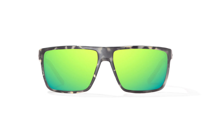 Gray Camo Matte / Green Mirror / Glass Lenses