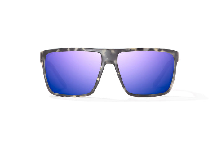 Gray Camo Matte / Violet Mirror / Glass Lenses