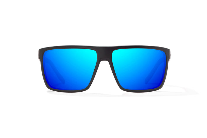 Black Matte / Blue Mirror / Glass Lenses