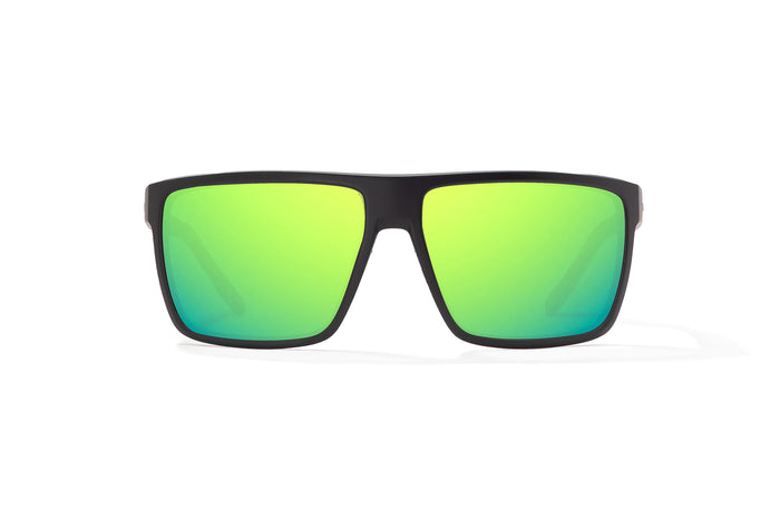 Black Matte / Green Mirror / Glass Lenses