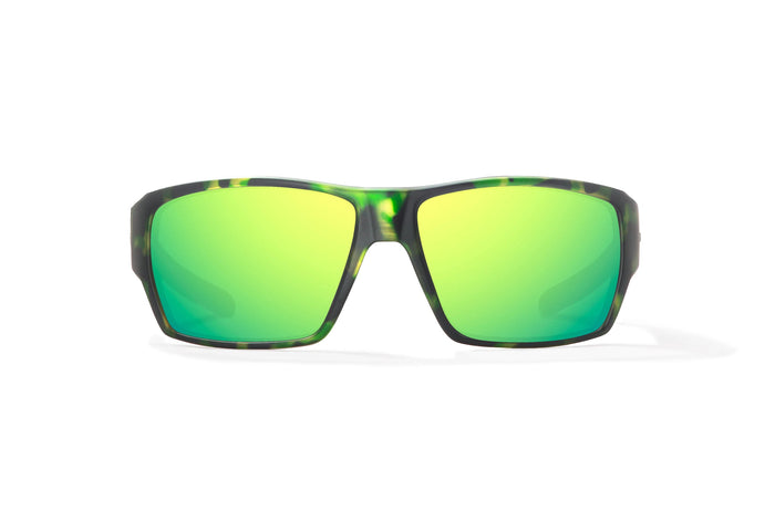 Green Tortoise Matte / Green Mirror / Glass Lenses