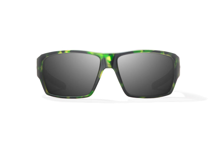 Green Tortoise Matte / Grey / Glass Lenses