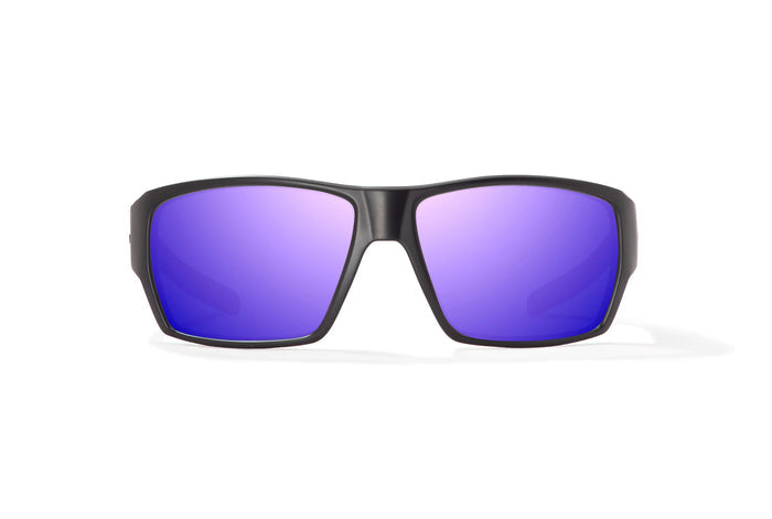 Black Matte / Violet Mirror / Glass Lenses