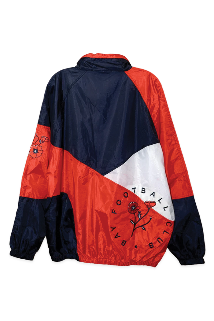[ Bay FC ] Poppy Color Block Chute Jacket