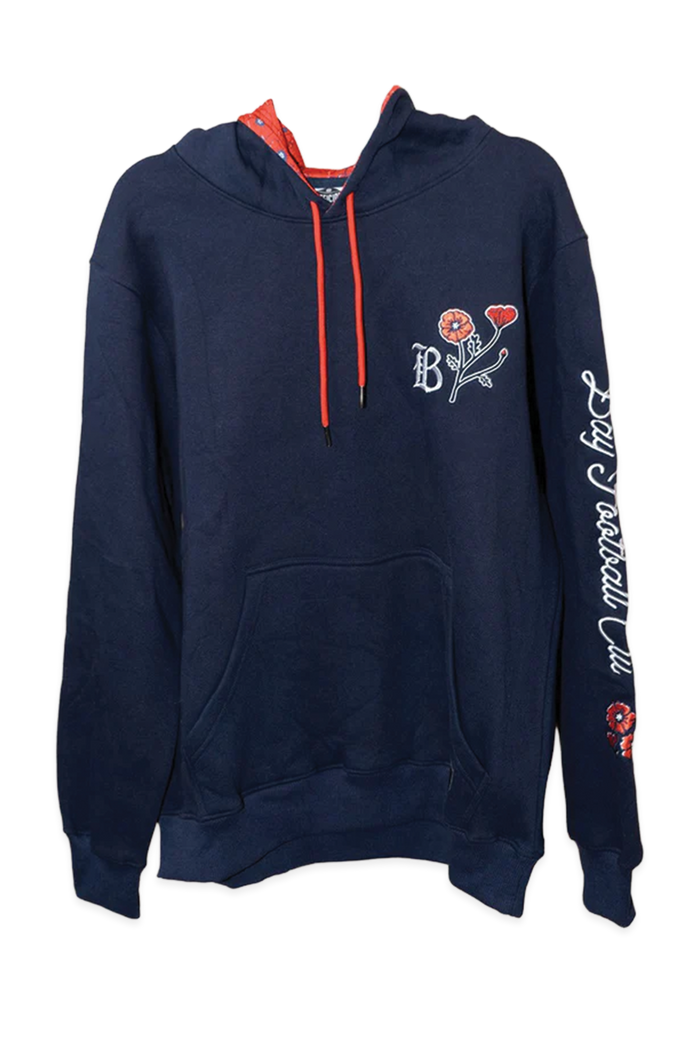 [ Bay FC ] Poppy Overlay Lining Hoodie - Official League