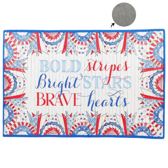 Beck’s Patriotic Bamboo Mat