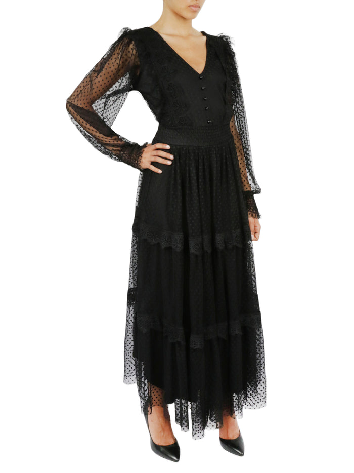 Belted Lace Dress