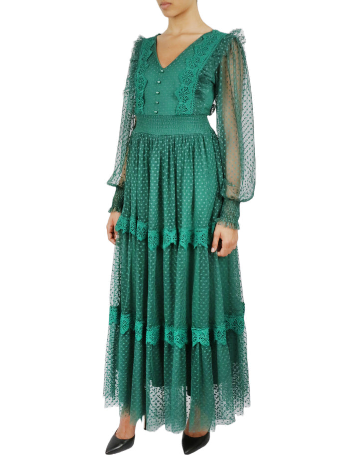Belted Lace Dress