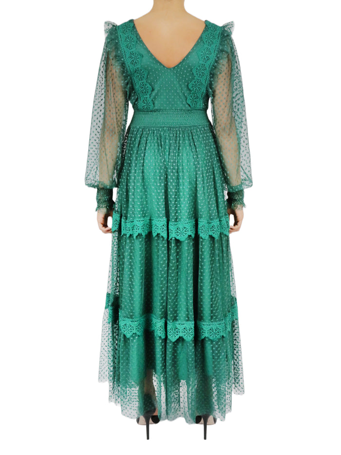 Belted Lace Dress