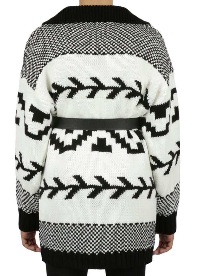 Belted Nordic Cardigan