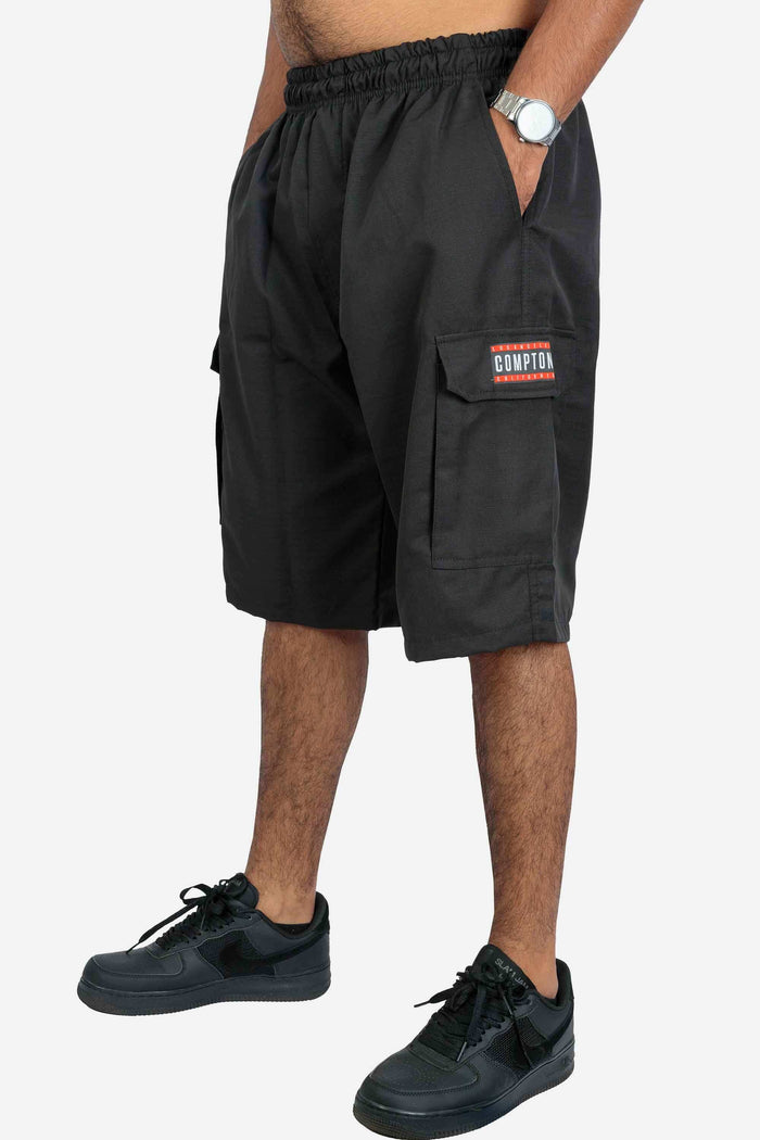 Bermuda Cargo Compton Ripstop Preta - COMPTON