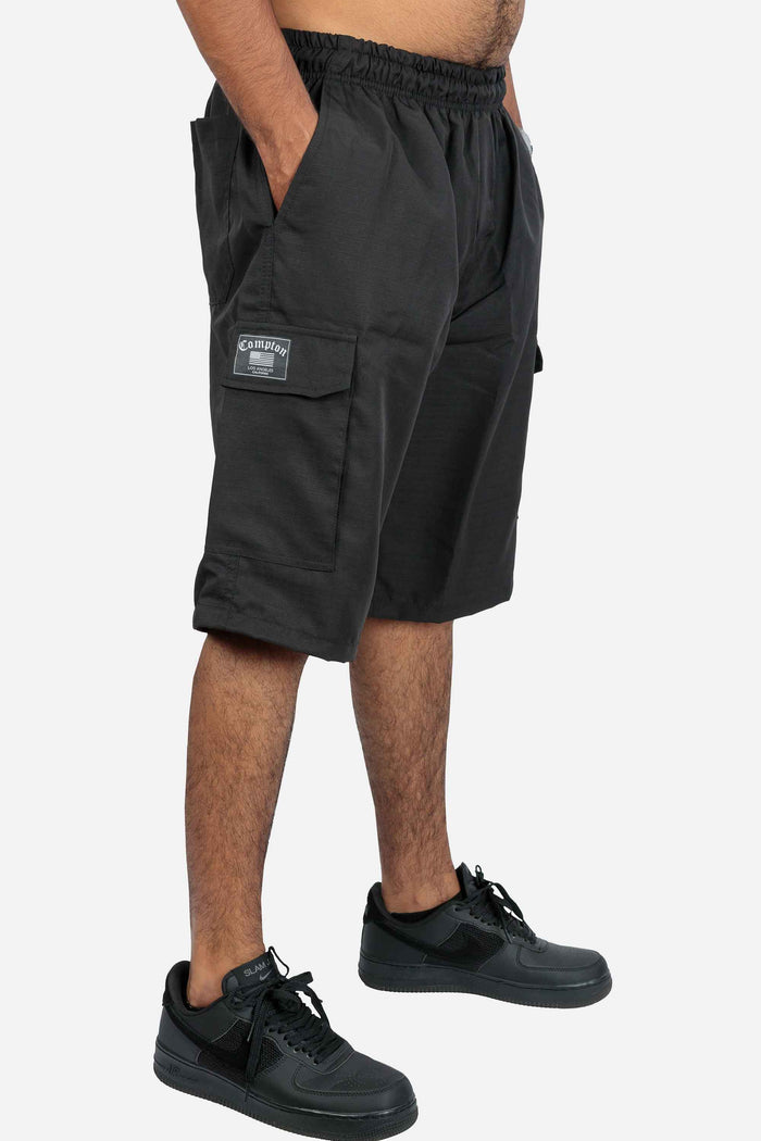 Bermuda Cargo Compton Ripstop Preta - COMPTON