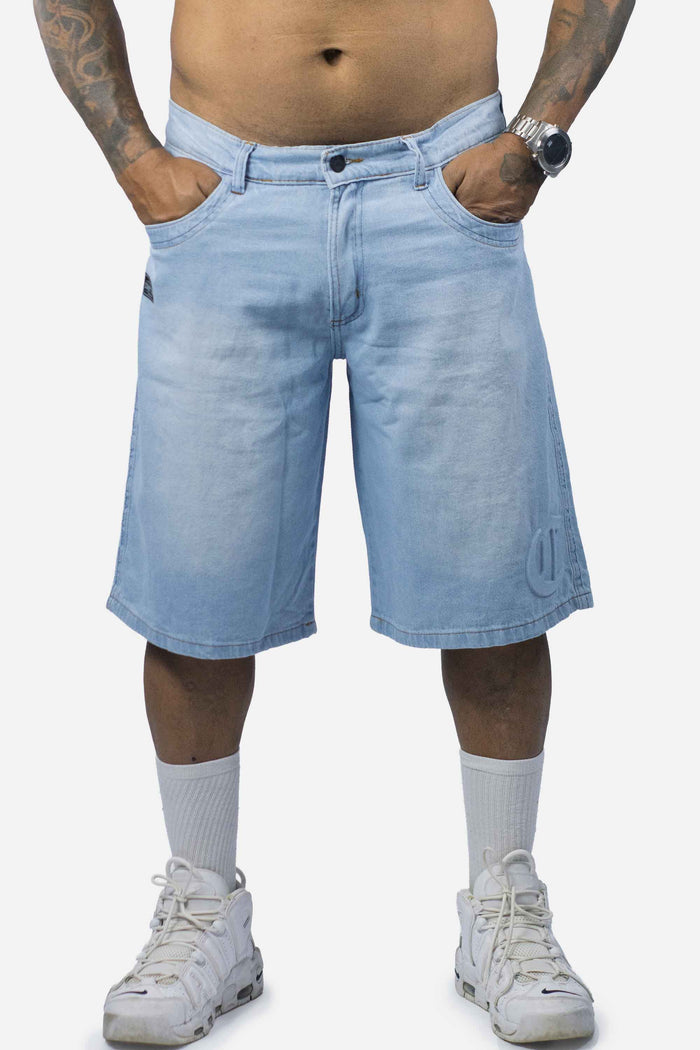 Bermuda Jeans Compton logo Relevo 3D - COMPTON