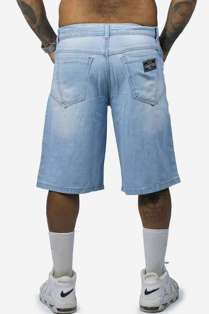 Bermuda Jeans Compton logo Relevo 3D - COMPTON