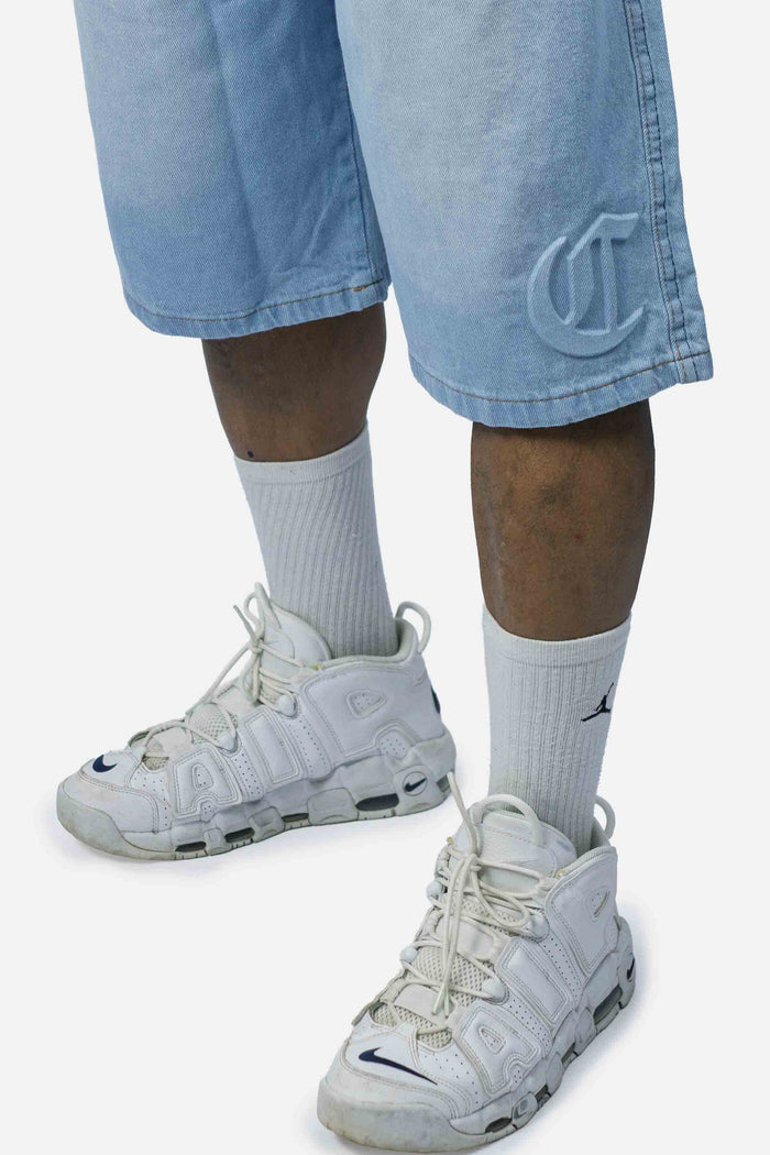 Bermuda Jeans Compton logo Relevo 3D - COMPTON