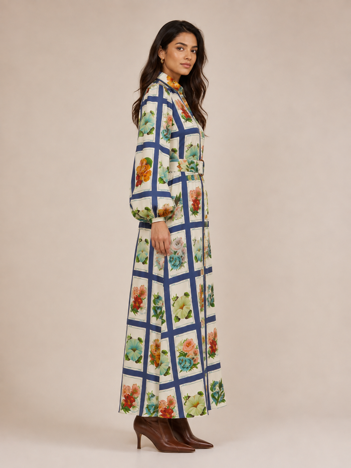 Beryl Maxi Dress - Blue