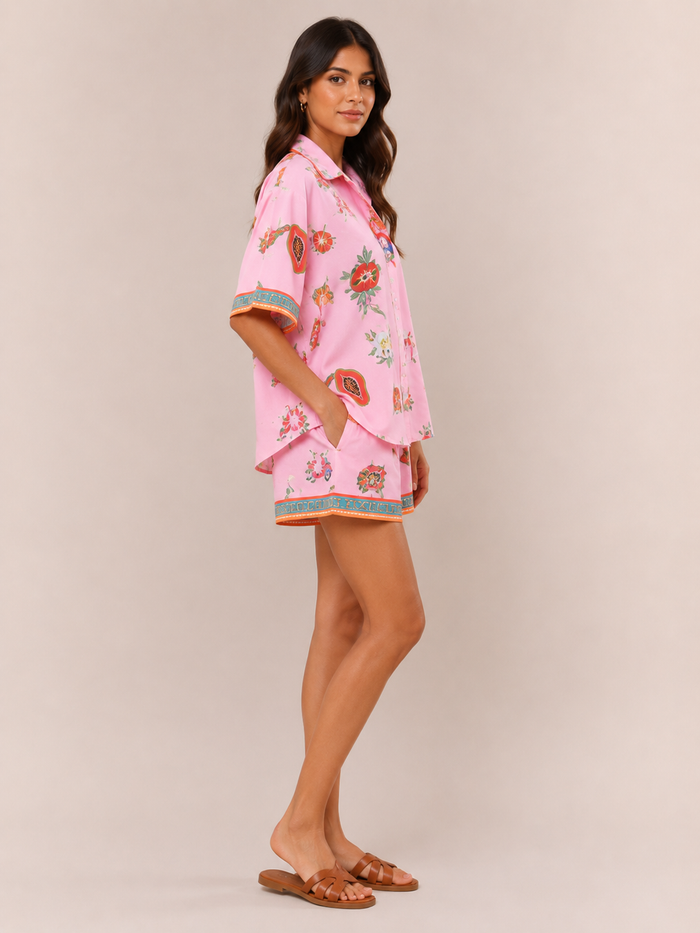 Beth Co ord Set - Pink