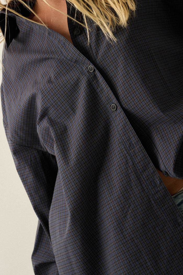 Better Days Plaid Oversize Button-Up Pocket Shirt - ShopPromesa