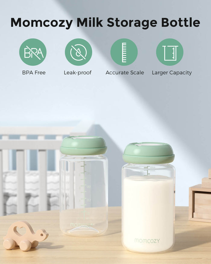 Biberons naturels compatibles avec le refroidisseur Momcozy, lot de 4